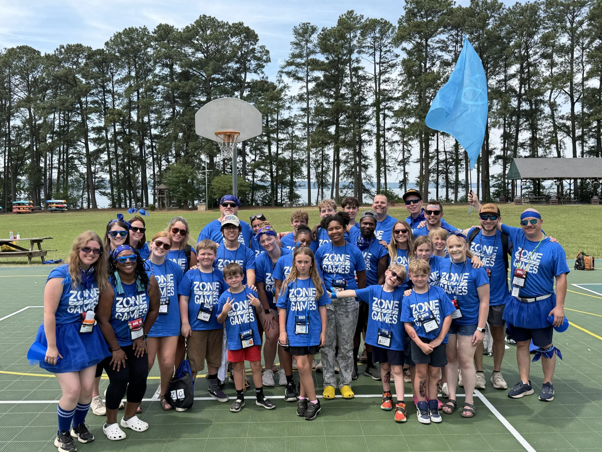 Blue Team’s Zone Games Group Sing